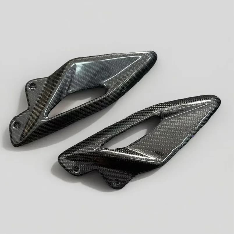 For Triumph Street Triple 660 765 R RS 2016-2024 Weight Reduction Carbon Fiber Moto Accessories Heel Guard Plates Foot Rests