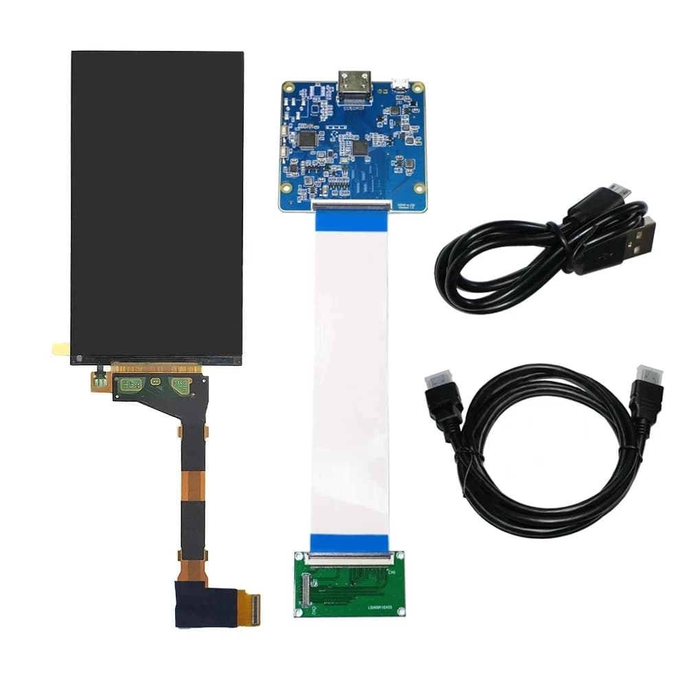5.5" 2K LS055R1SX03 1440x2560 LCD Display Panel Compatible with 3D MIPI Printer Card HDMI Remove/With Backlight