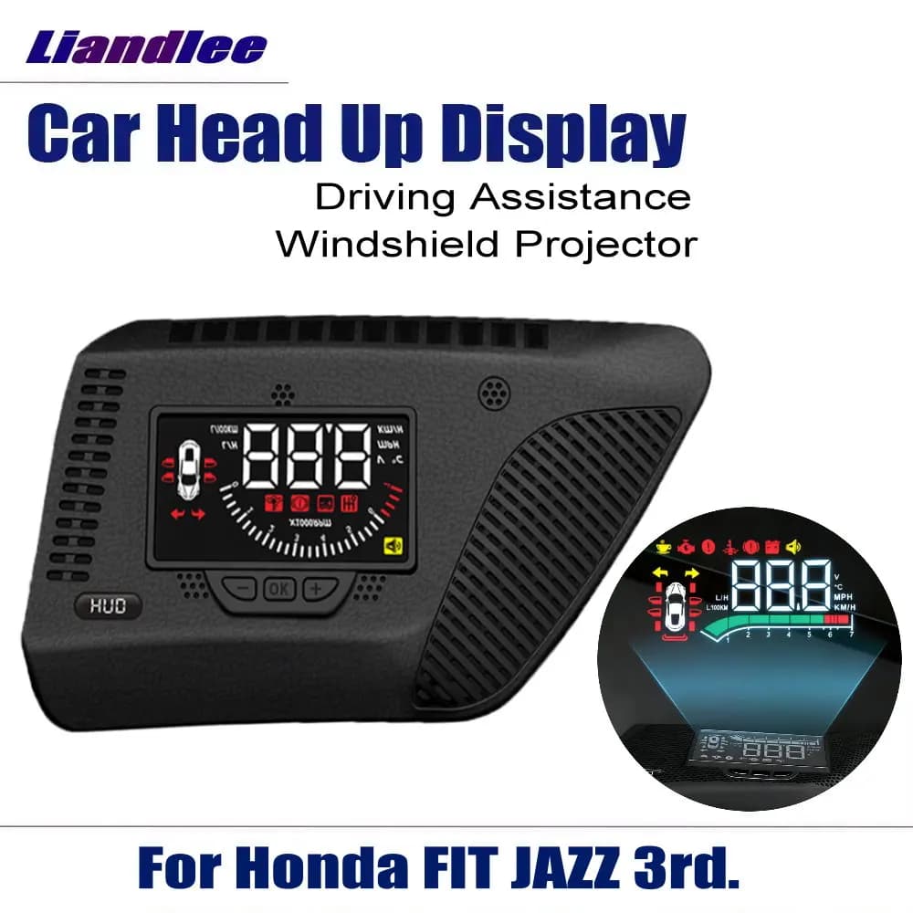 Car Head Up Display HUD per Honda Fit Jazz 2015-2020 Accessori per proiettore per parabrezza con schermo LED AUTO
