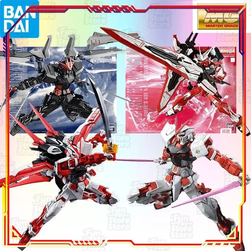 Bandai Gundam Astray Turn Red MG 1/100 Model Kit Ufficiale Anime Action Figure Giocattolo da Assemblare Regalo per Ragazzi Scatola in Schiuma Inclusa