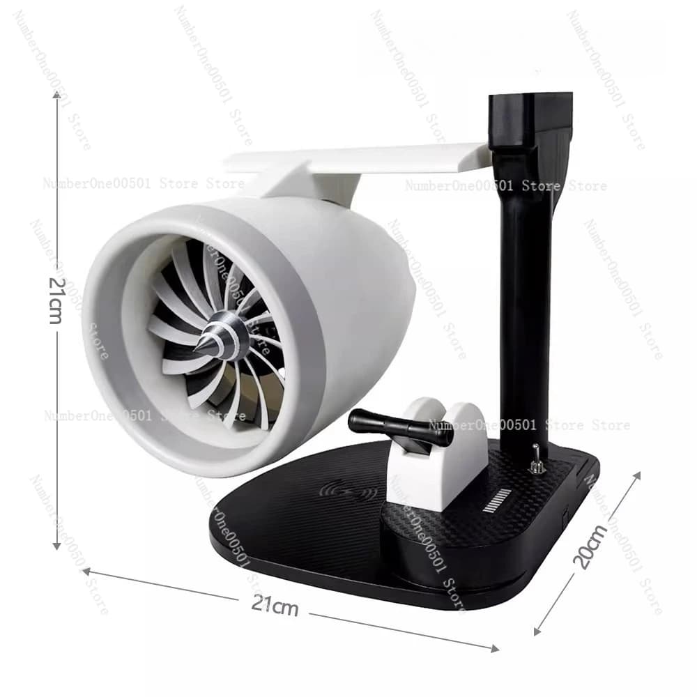 Umidificatore motore Turbofan con nebulizzazione Modello aeronautico Decorazione da scrivania Ventola a nebbia fredda