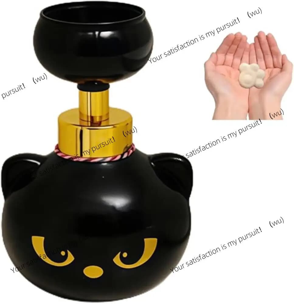 Dispenser di Sapone in Schiuma a Forma di Zampa di Gatto, Divertente Bottiglia a Forma di Fiore per Amanti dei Gatti, Regalo per Bagno e Cucina