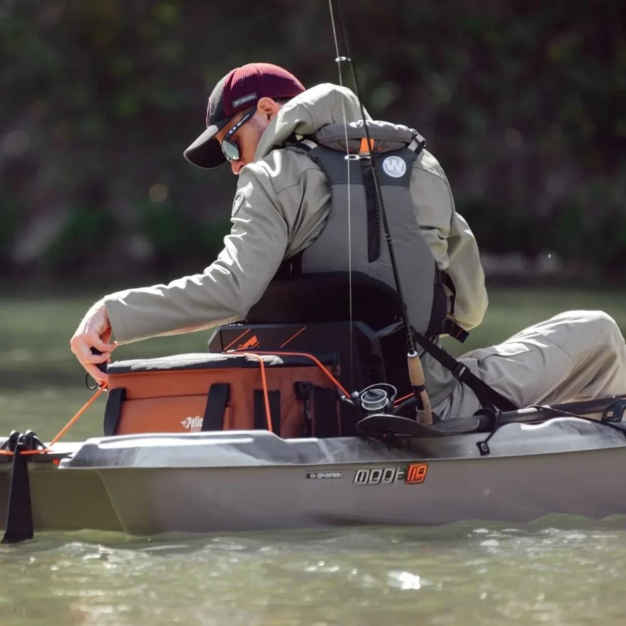 Kayak Gonfiabile Portatile Leggero per 2 Persone, Canoa Impermeabile con Pagaie, Facile da Trasportare