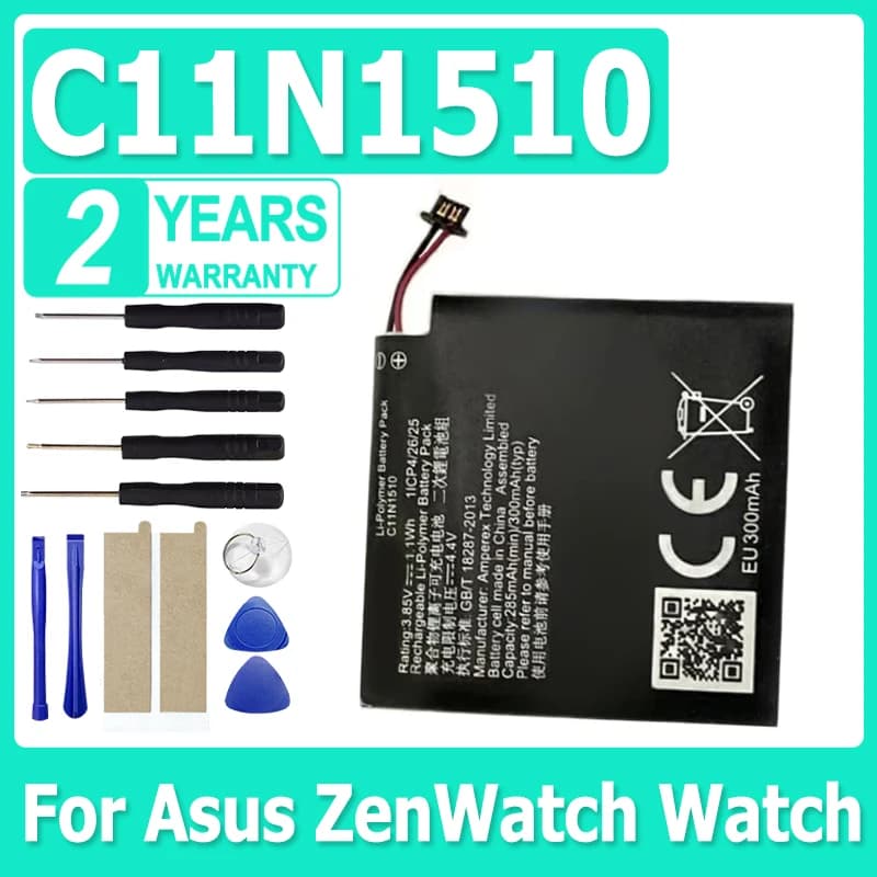 C11N1510 New Genuine Smart Watch Battery For Asus ZenWatch 300mAh + Tools