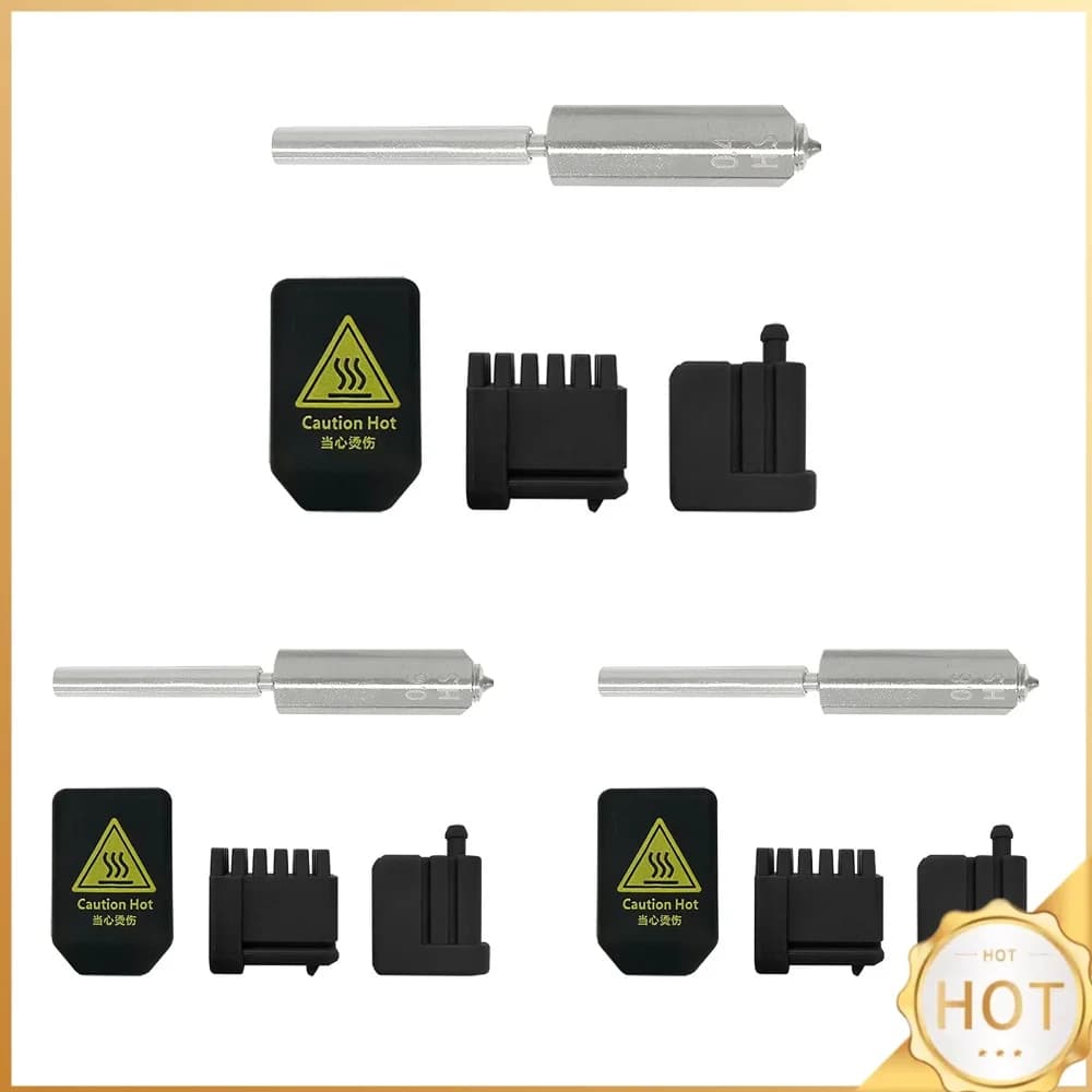 Hotend Nozzles Kit for Anycubic Kobra S1 Max 3D Pinters Hotend Replacement Head with Silicone Sock High Temperature Resistance