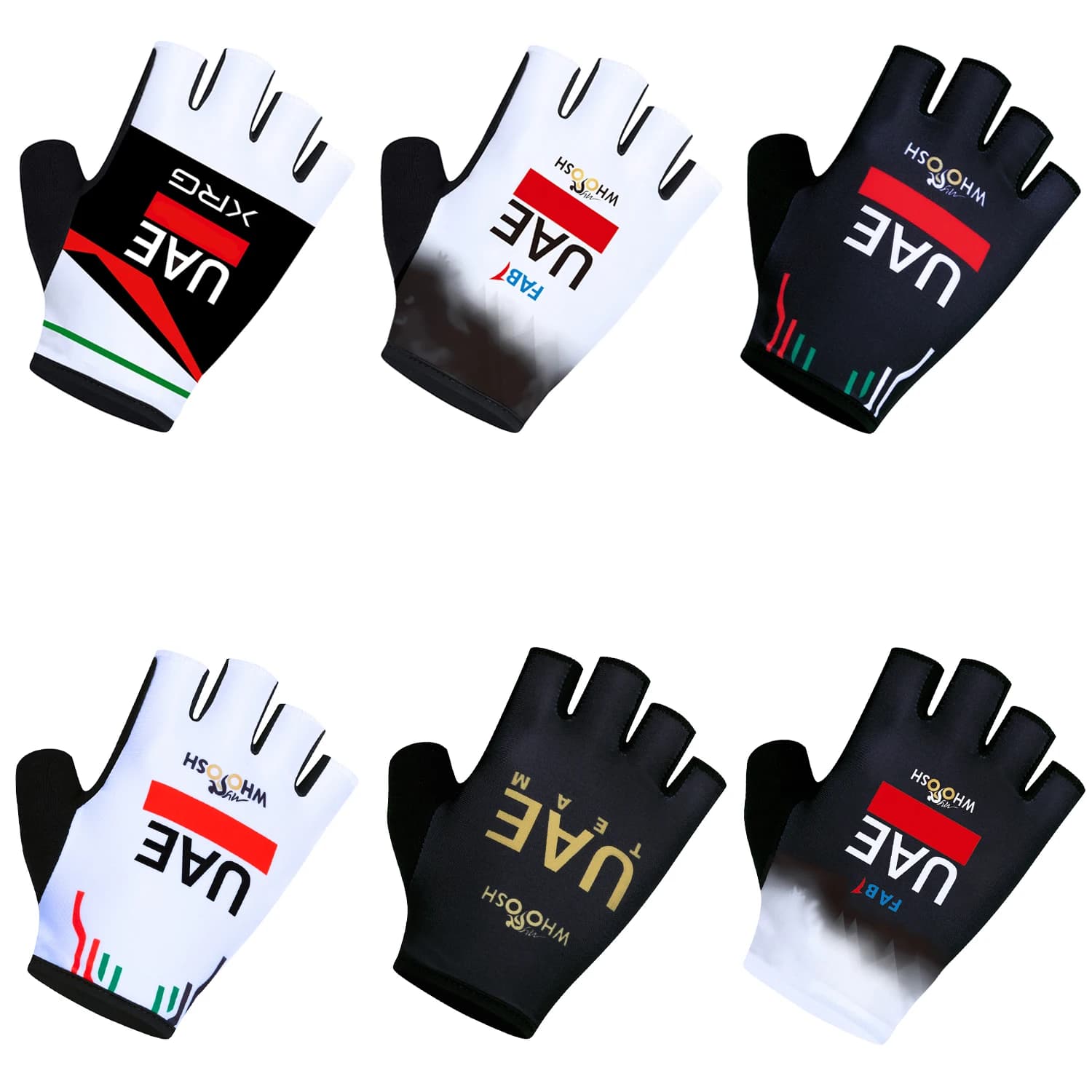 Guanti Sportivi da Ciclismo Bianchi UAE Team 2026 Mezze Dita Uomo Donna per Bici da Strada Corsa Fitness Palestra Ciclismo