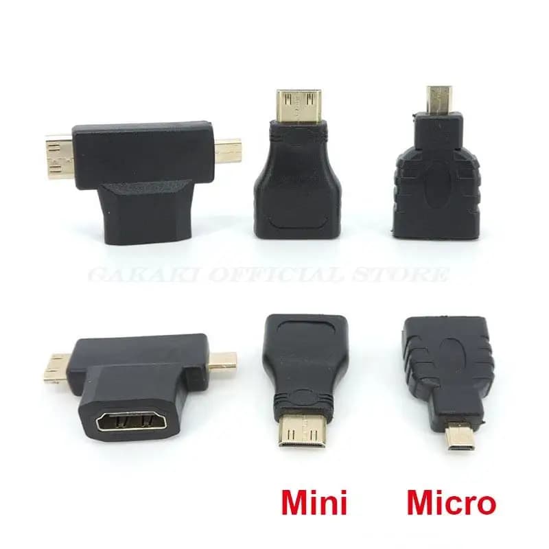 Mini connettore convertitore adattatore maschio a femmina standard compatibile con micro HDMI maschio per cavo HDTV