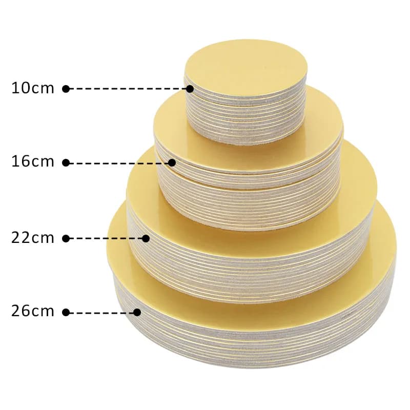 10/16/22/26cm Diameter Round Cake Boards Set Cakeboard Base Disposable Paper Cupcake Dessert Tray Cake Tools Supplies