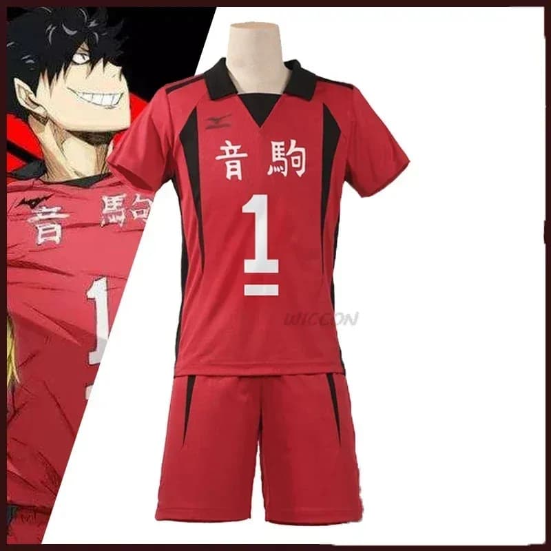 7 Anime Nekoma Scuola Kenma Kozume Kuroo Tetsuro Costume Cosplay Haikyuu Pallavolo Squadra Jersey Abbigliamento sportivo Parrucca uniforme