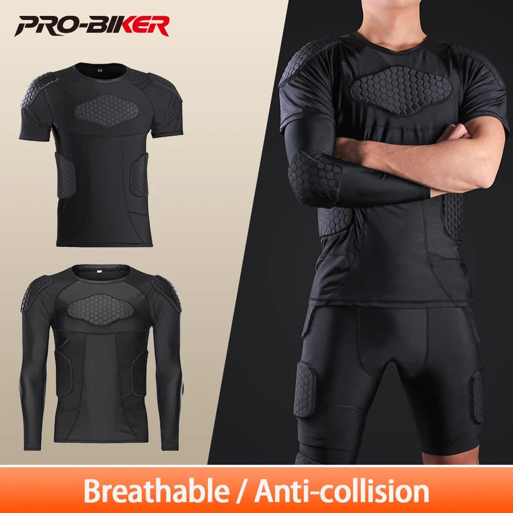 Motorcycle T-Shirts, Breathable Jacket for Motocross, Protective Clothing for Moto with Body Armour