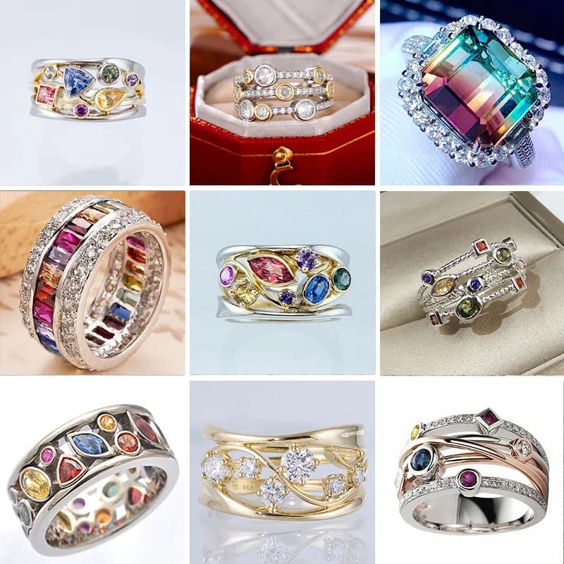 Anello Ionix al quarzo di cristallo Torina Anello di cristallo di quarzo per terapia Ionix per anello di terapia magnetica per drenaggio linfatico di perdita di peso da donna