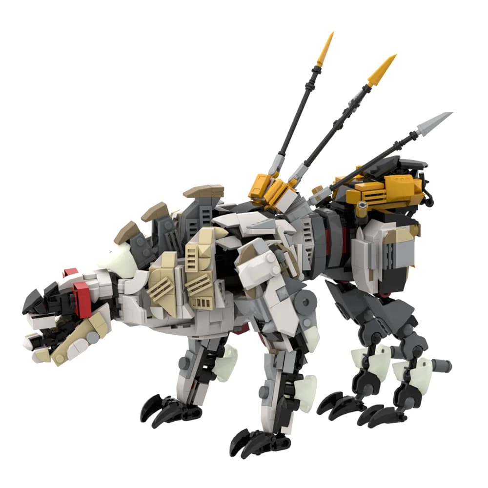 MOC Game Horizons Voyager Design Model Building Blocks Behemoth Monster Specter giocattolo di mattoni fai da te per regalo di compleanno per bambini