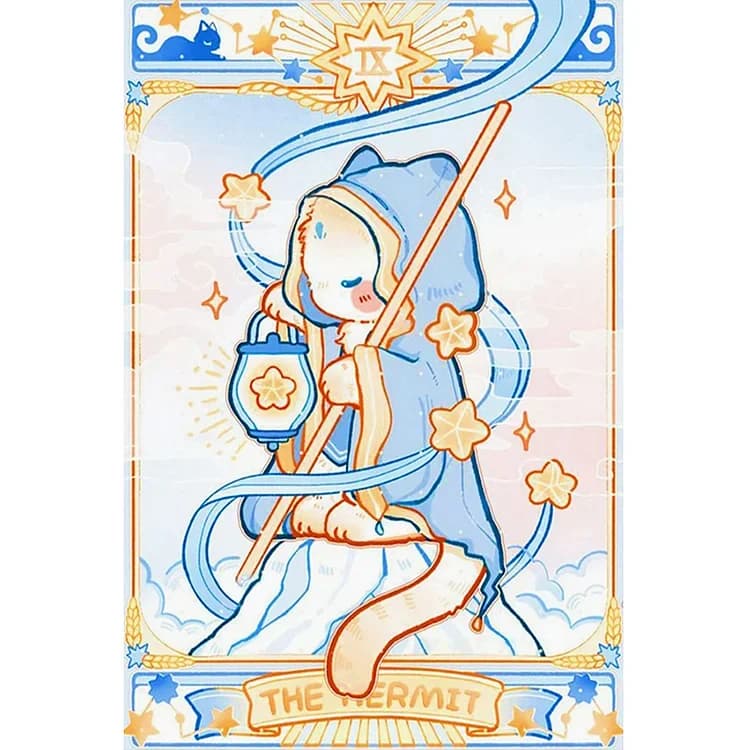Simpatiche Carte dei Tarocchi con Gatti, Pittura Diamantata, Mosaico, Ricamo Diamantato, Arte Fatta a Mano, Regalo Squisito, Decorazione per la Casa