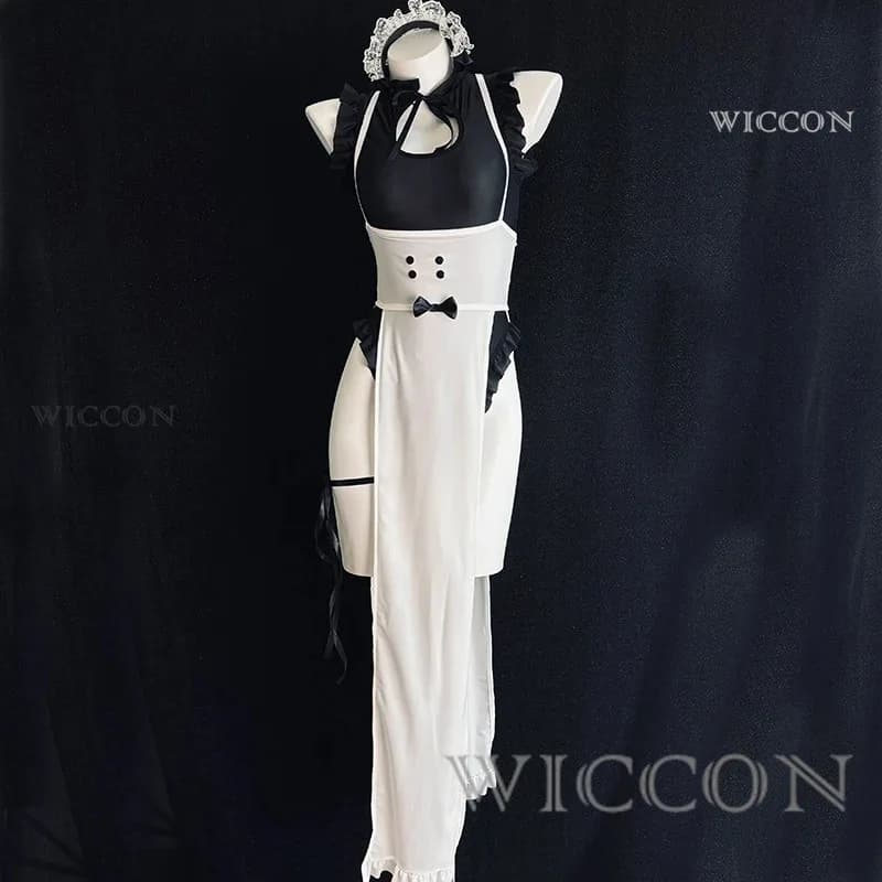 Anime giapponese Meido Kafe Cameriera Uniforme 2B Cosplay Era vittoriana Noble Manor Donne Butler Vestiti Outfit Costume;2'k,8;c'