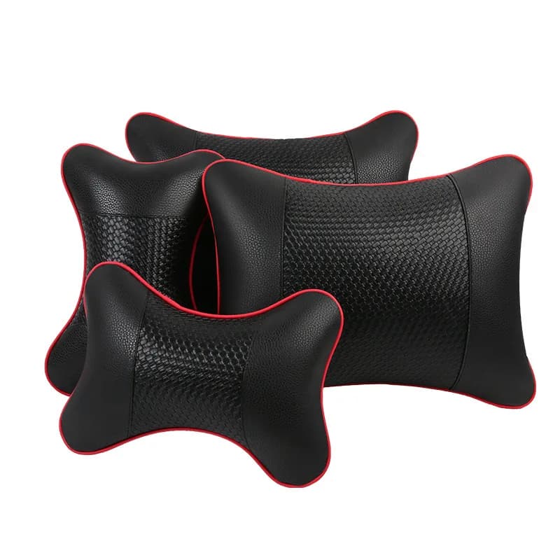 4 pezzi Cuscino lombare per massaggio auto universale Cuscino da viaggio Cuscini di supporto per la vita posteriore del seggiolino auto da ufficio