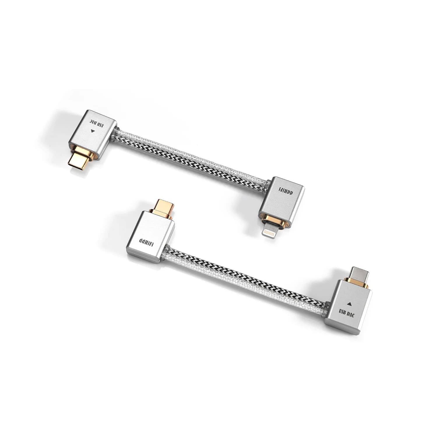 DDHiFi TC09L/MFi09L Cavo OTG USB-C / Lightning a USB-C a forma di L con connessione inversa utilizzabile per la ricarica