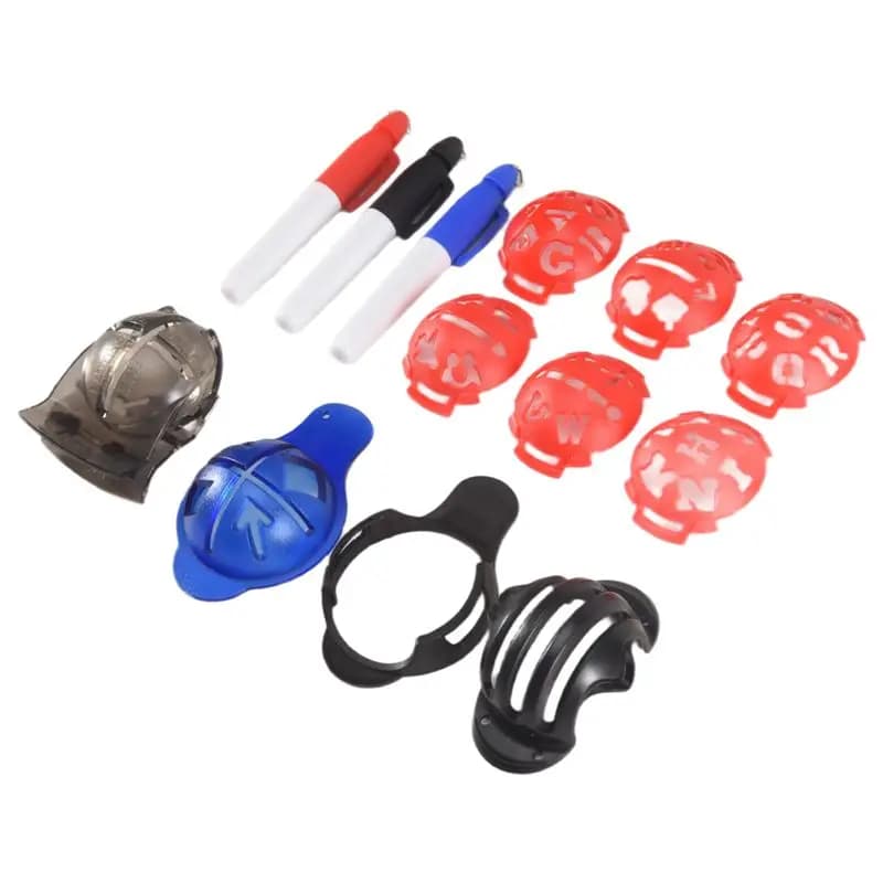 -[Cilae-17R] Golf Ball Marker,Color Line Markers Pens, Triple Track Plastic Golf Ball Marking Alignment Tool Kit