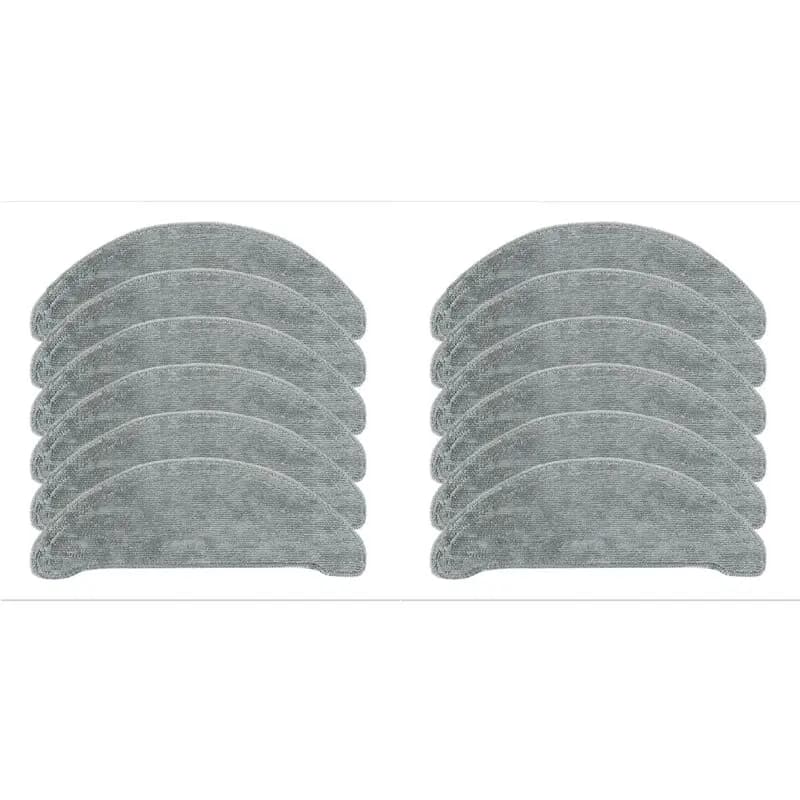 【NECESSITY】12 pezzi di accessori di ricambio per panni per la pulizia, per Roidmi EVE Plus, per aspirapolvere robot Xclea H30 / H40 / PLUS QYSDJ01