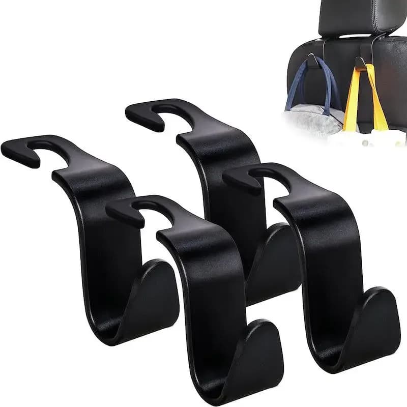 Ganci per borse clip per auto supporto per organizer per poggiatesta del sedile anteriore ganci di fissaggio automatico accessori interni per riporre l'auto