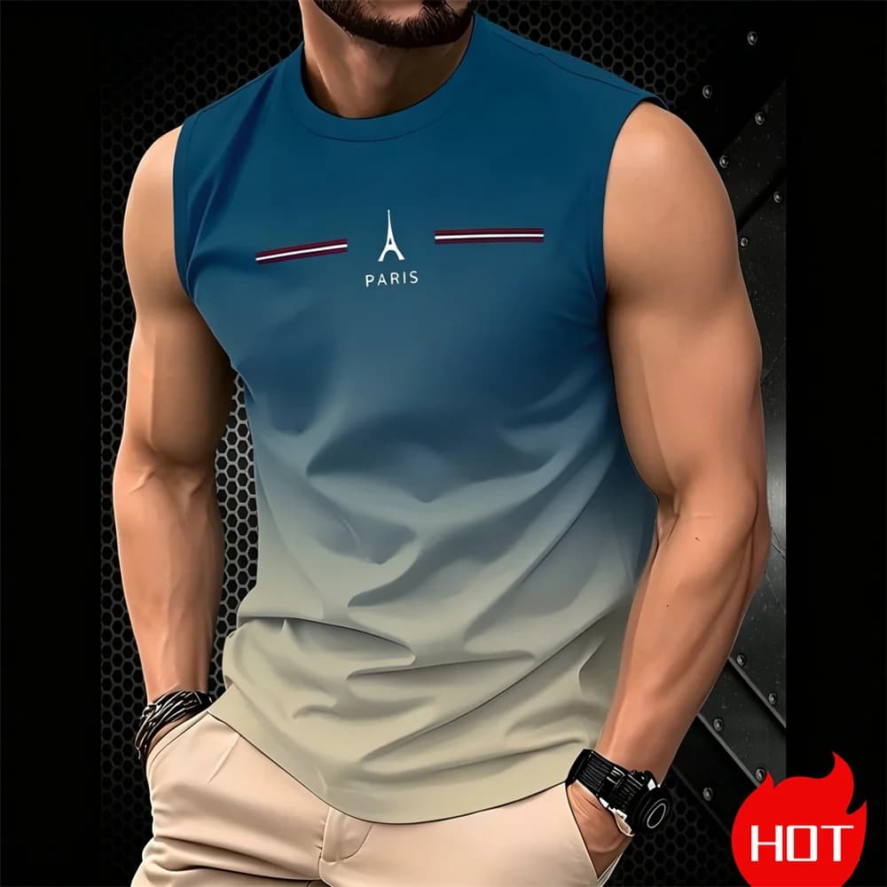 T-shirt senza maniche da uomo, estiva, a maniche corte, con stampa 3D Snakehead, alla moda, traspirante, per fitness, top oversize con grafica.