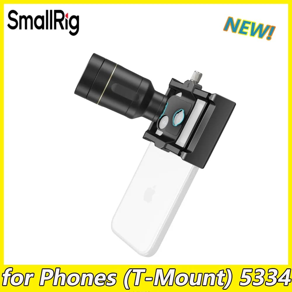 SmallRig 5920 Obiettivo Teleobiettivo con Ingrandimento 2X Attacco T per Campeggio e Viaggi Compatibile con iPhone 17 Pro 17 Pro Max e Telefoni Android