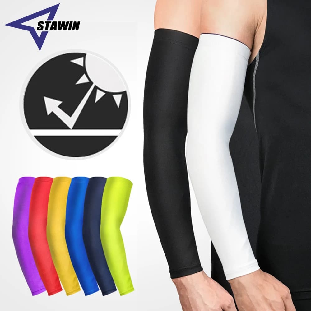 1PC protezione solare traspirante scaldamuscoli basket ciclismo pesca alpinismo corsa manica del braccio gomito esteso protezione per il polso