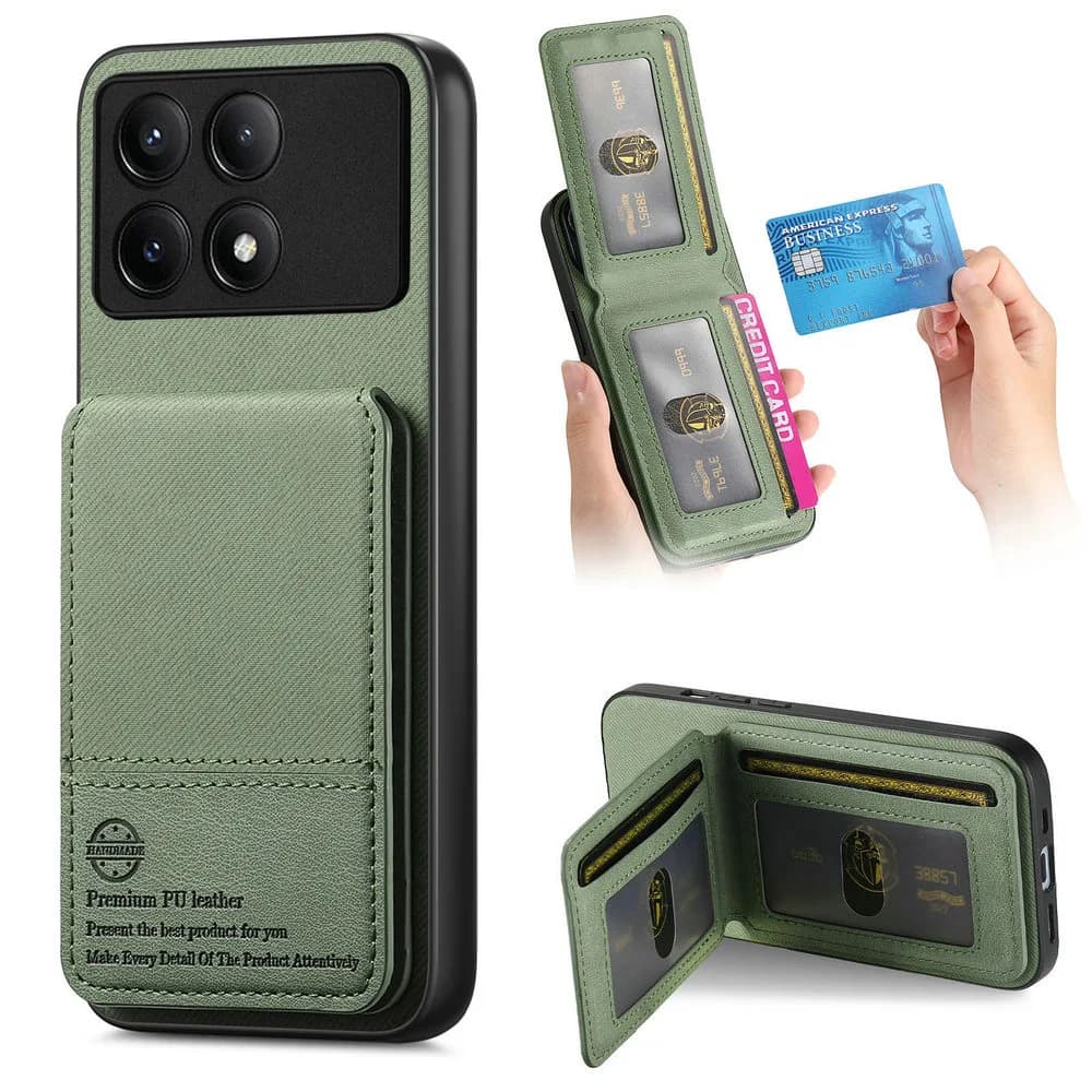 Per PocoF8 Pro F8 Ultra 5G 2025 Copertina della carta in pelle RFID Portafoglio Pannello posteriore Xiaomi Poco F8 Pro Custodia Mi Telefono Poco F 8 Ultra Funda