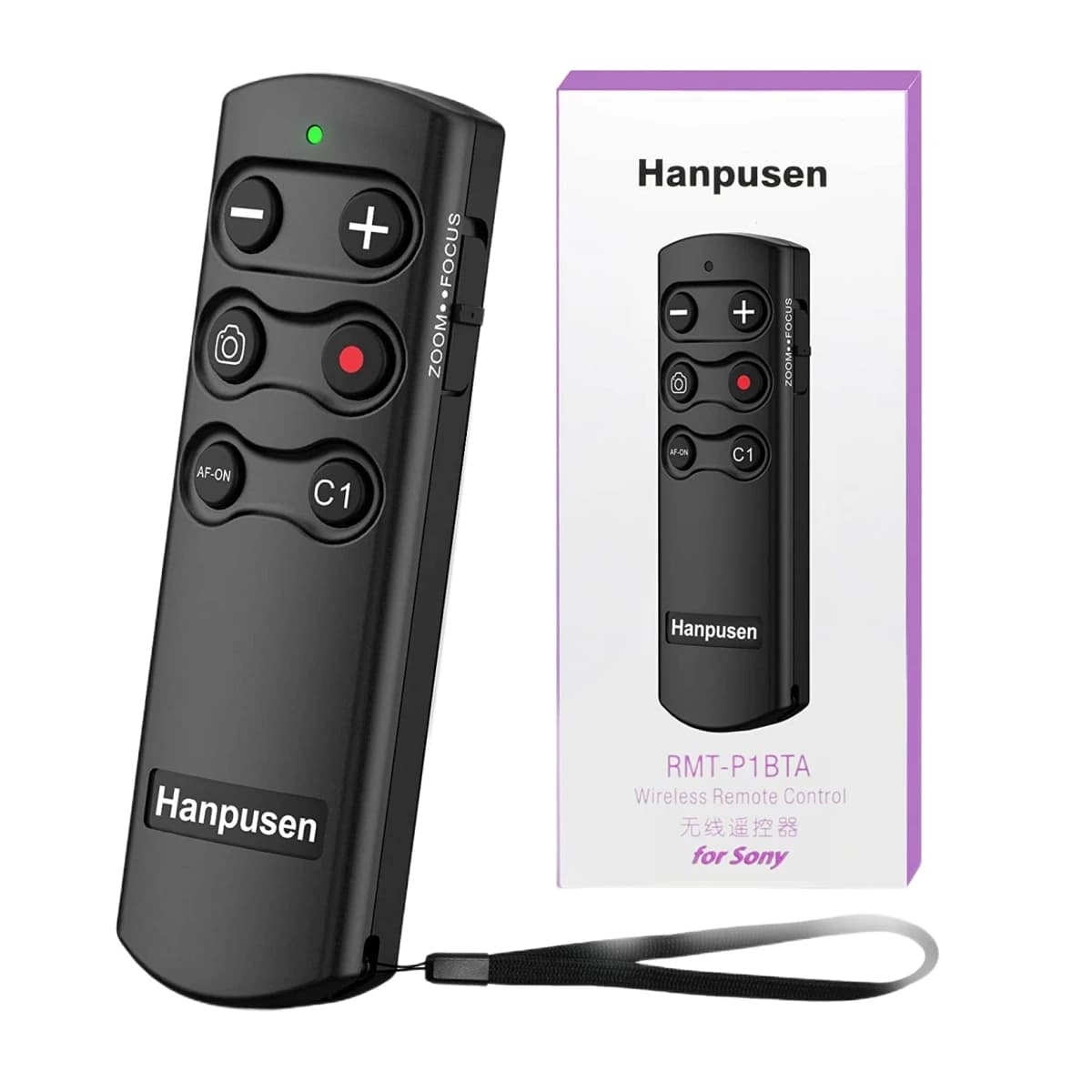 Hanpusen RMT-P1BTA Camera Remote wireless shutter release Photo and video for Sony ZV-1F, A7RV, A7IV, ZV-E10, A6700, A7CR