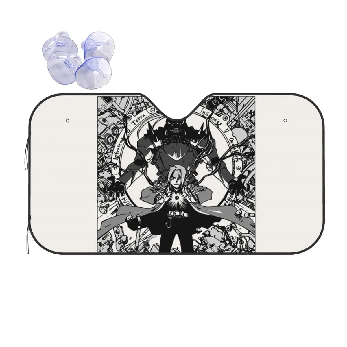 Fullmetal Alchemist Anime Manga 4 Parasole Parabrezza Auto Parabrezza Anteriore Finestra Parasole Accessori Coperture