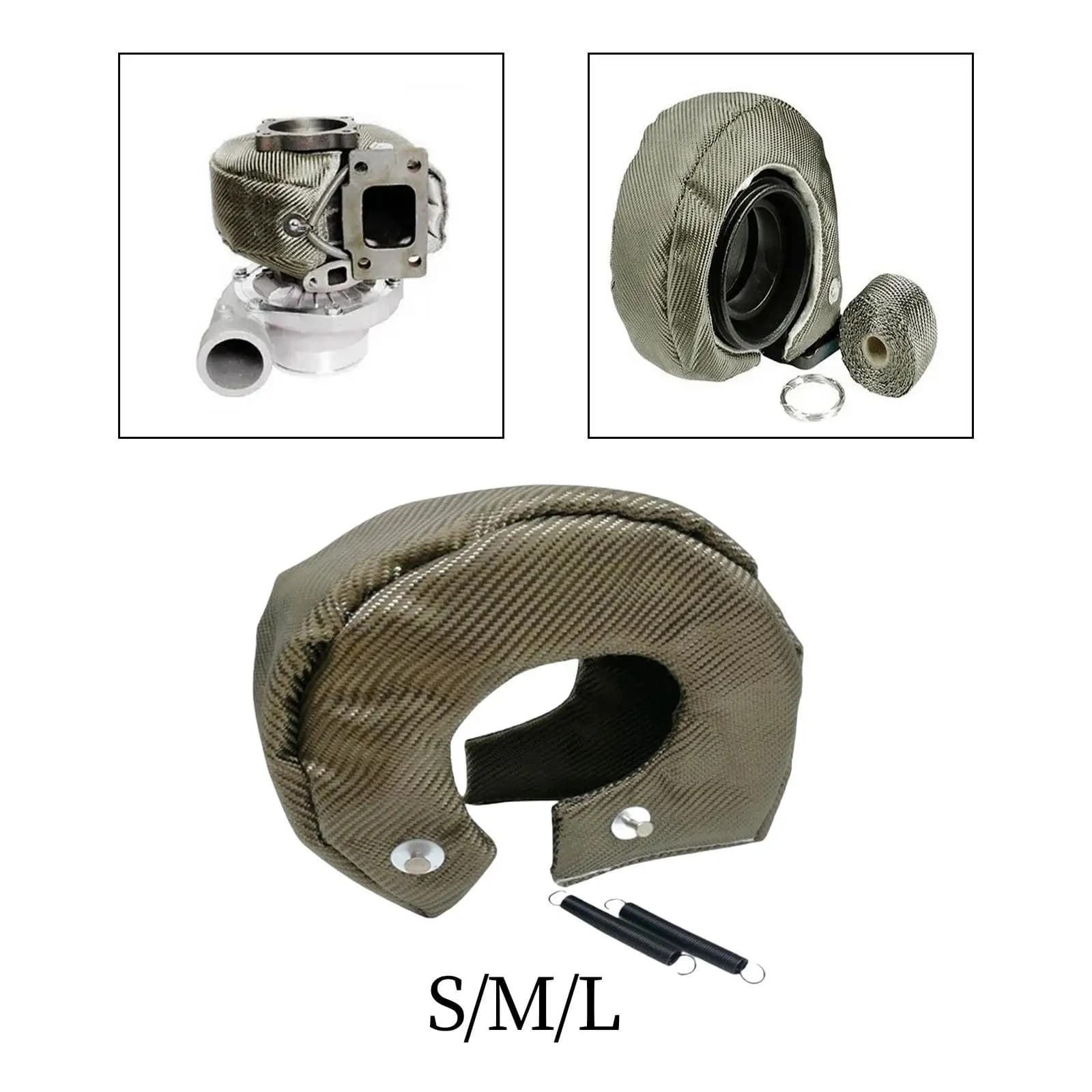 Copertura per turbocompressore Fibra di ricambio Robusta accessori per auto Copertura per scudo termico per turbocompressore Coperta per copertura per turbocompressore