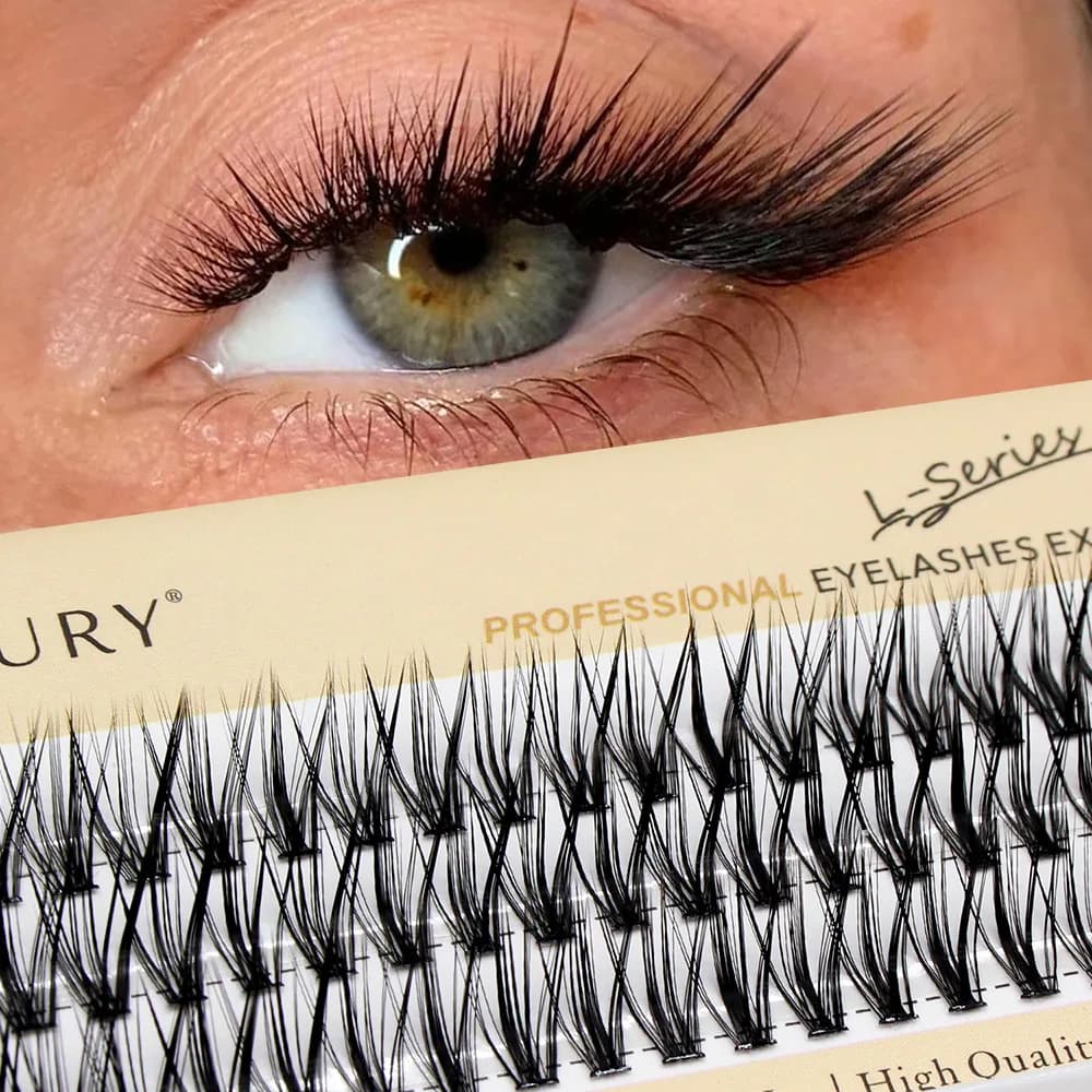 60 pcs. Extension Eyelashes 30D C/D/L Curl Effect Cat Eyes, Individual Fined Eyelashes, Makeup Tool, Cylinder Eyelashes, Fined Eyelashes
