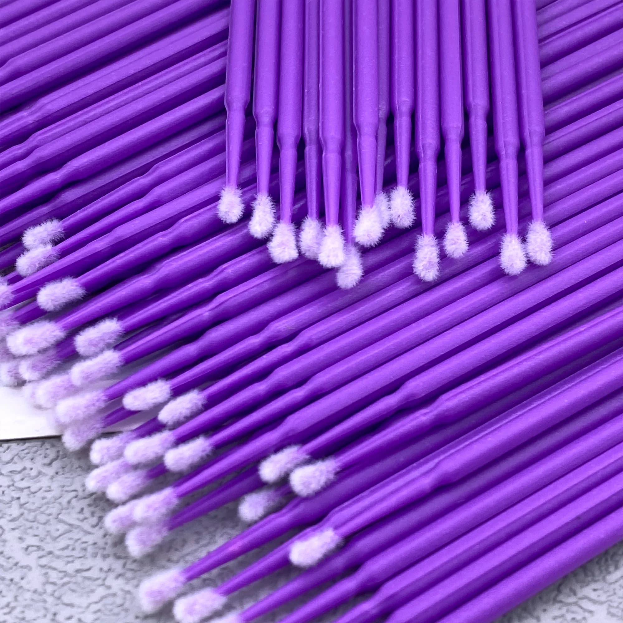 100pcs Micro Brush Lash Removing Swab Microbrush Mascara Wands Applicator Cotton Swab Eyelash Extension Makeup brushes Tools