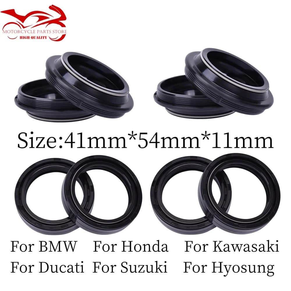 41x54x11 Fork 41mm Dust Cover Oil Seal for Suzuki GS1100 RGV250 Katana RF ​GSXR GSX 600 750 VL1500 VS1400 Intruder SV SFV 650