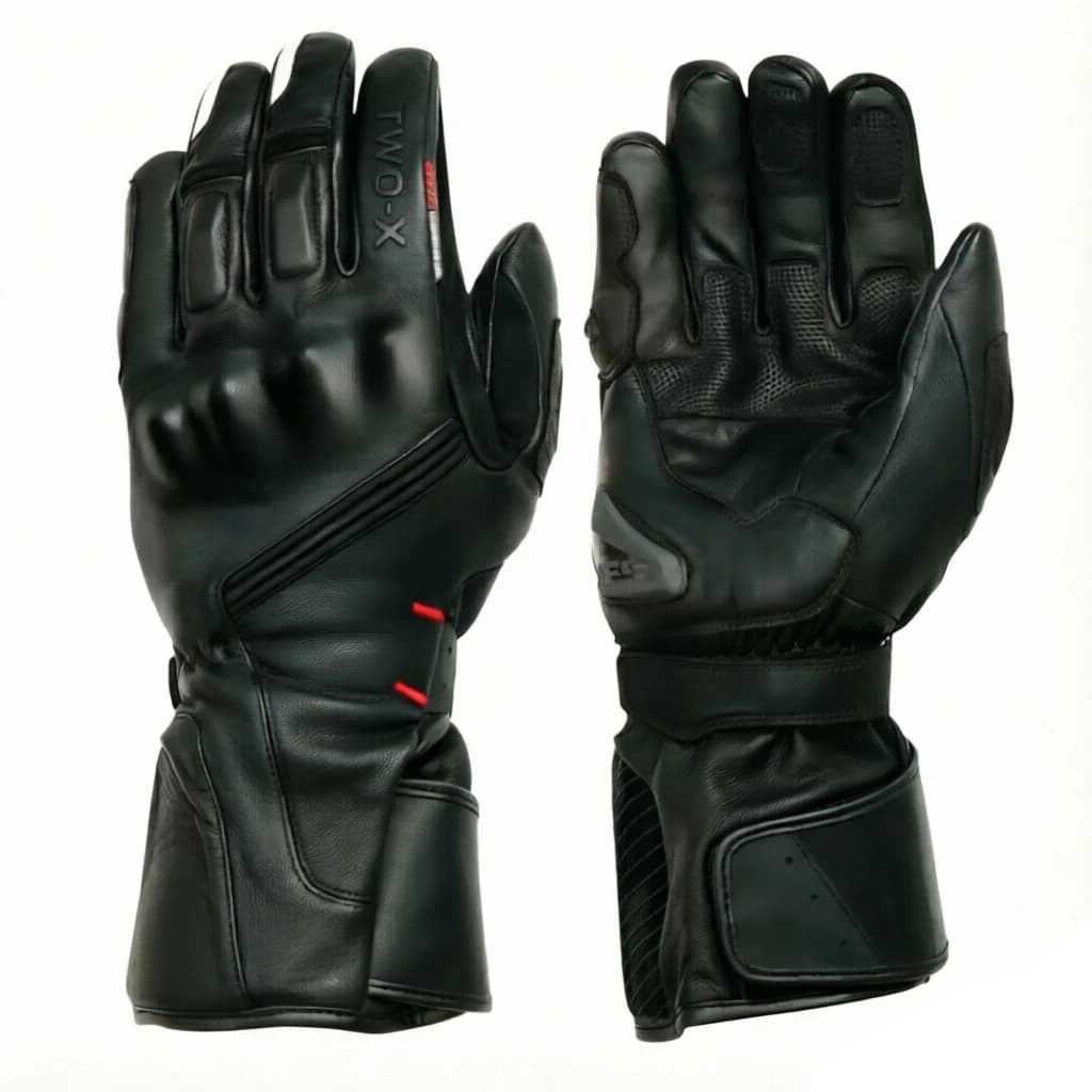 Alaska H2O Winter Warm Waterproof Windproof Protective Motorcycle Gloves Motorbike Riding Genuine Leather