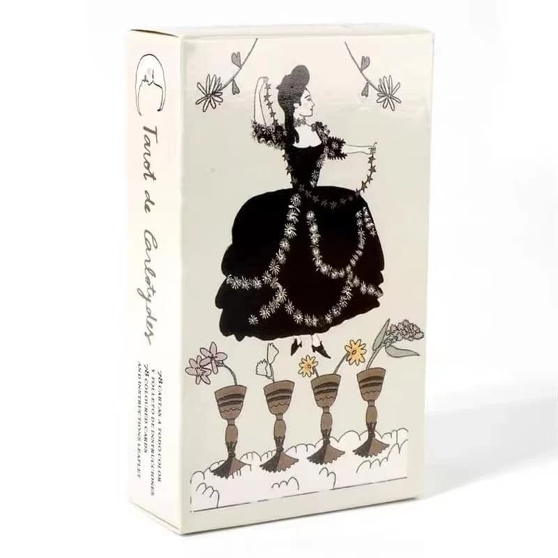 Tarocchi De Carlotydes carte dei tarocchi A 78 carte Giochi da tavolo completi in inglese