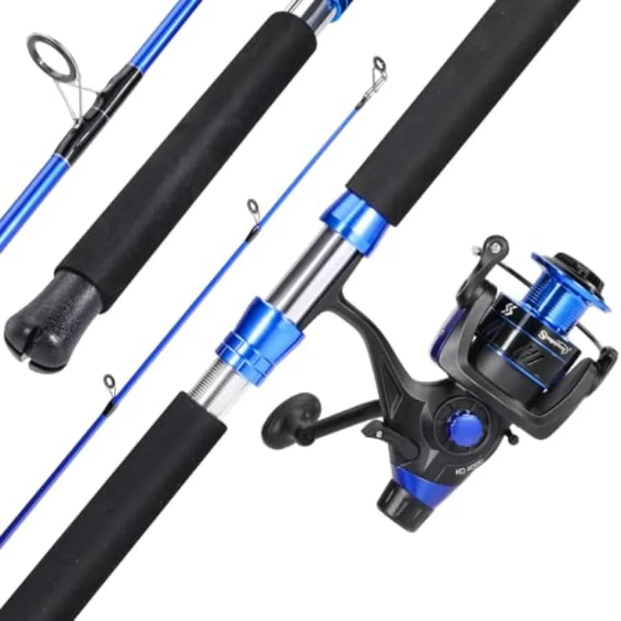 Canna da pesca portatile da viaggio combinata per pesca al pesce gatto con materiale in carbonio IM8 e mulinello da spinning di dimensioni 4000 7'0 MH Powe