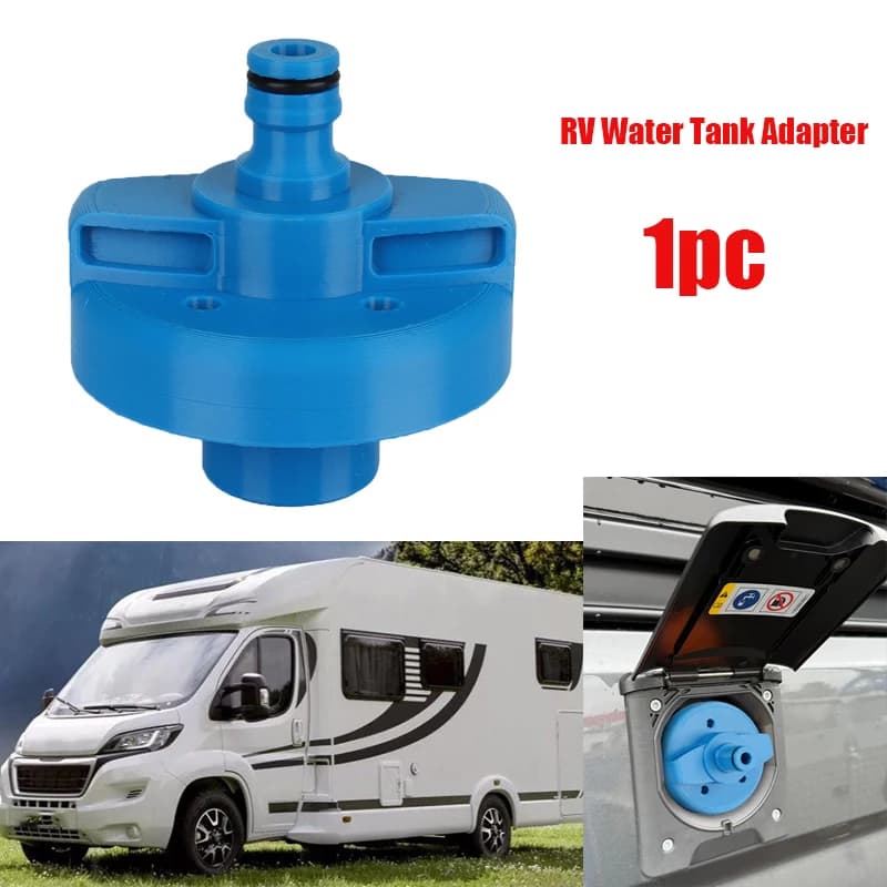 Durable plastic water tank adapter for campers, trailers, trailers, tank filling adapter, easy to install connector, camper accessories