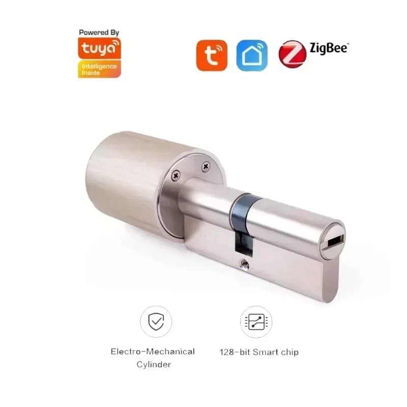 Tuya Smart Lock Cylinder Electronic key Wireless WIFI Zigbee Lock Core Intelligent Encryption Door for EU Lock Smart Home