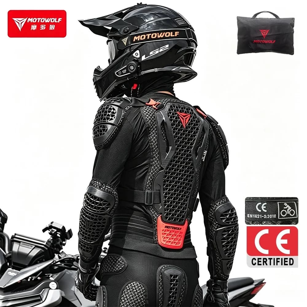 Motorcycle Jacket Men Moto Body Armor CE Approval MX Armor Motocross Racing Jacket Motorbike Moto Protection Gear