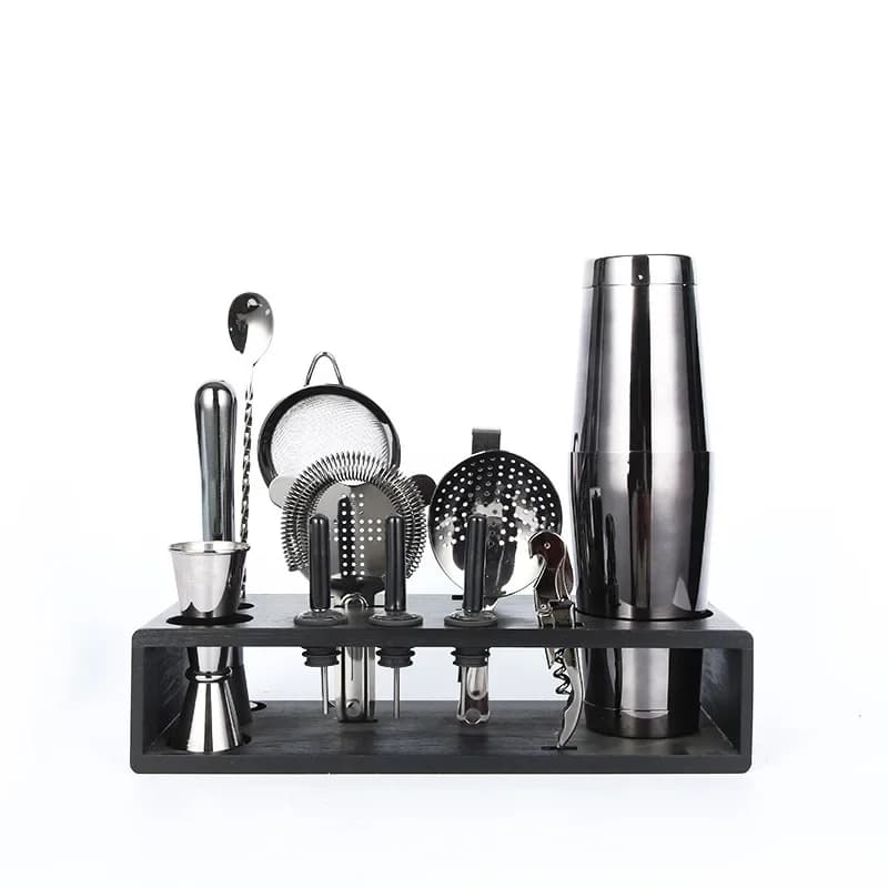 Set Mixer in Acciaio Inox HOT, Set da Cocktail con Shaker, 14 Pezzi