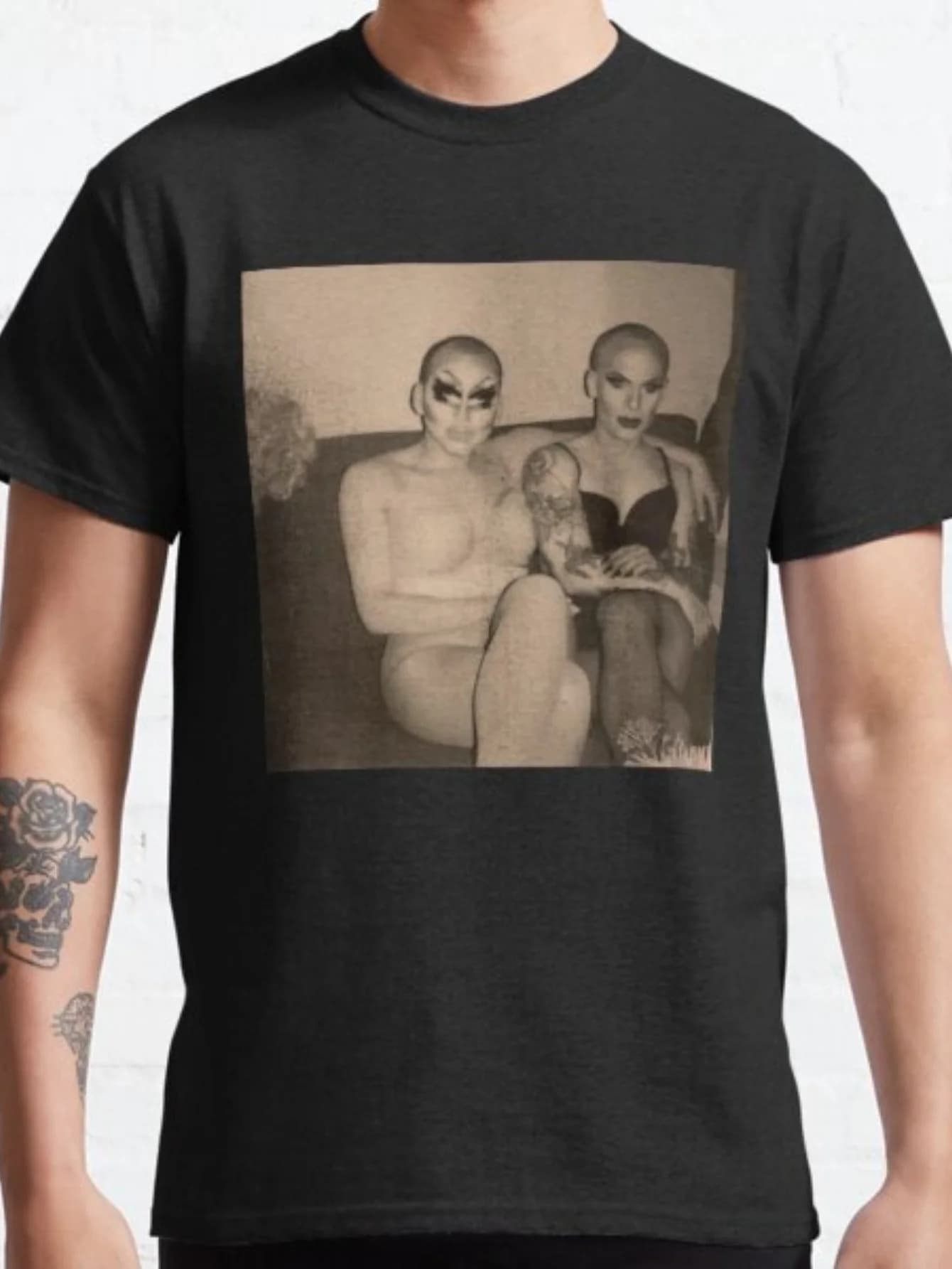 T-shirt Trixie e Katya Drag Queen - Maglietta casual unisex nera della cultura pop
