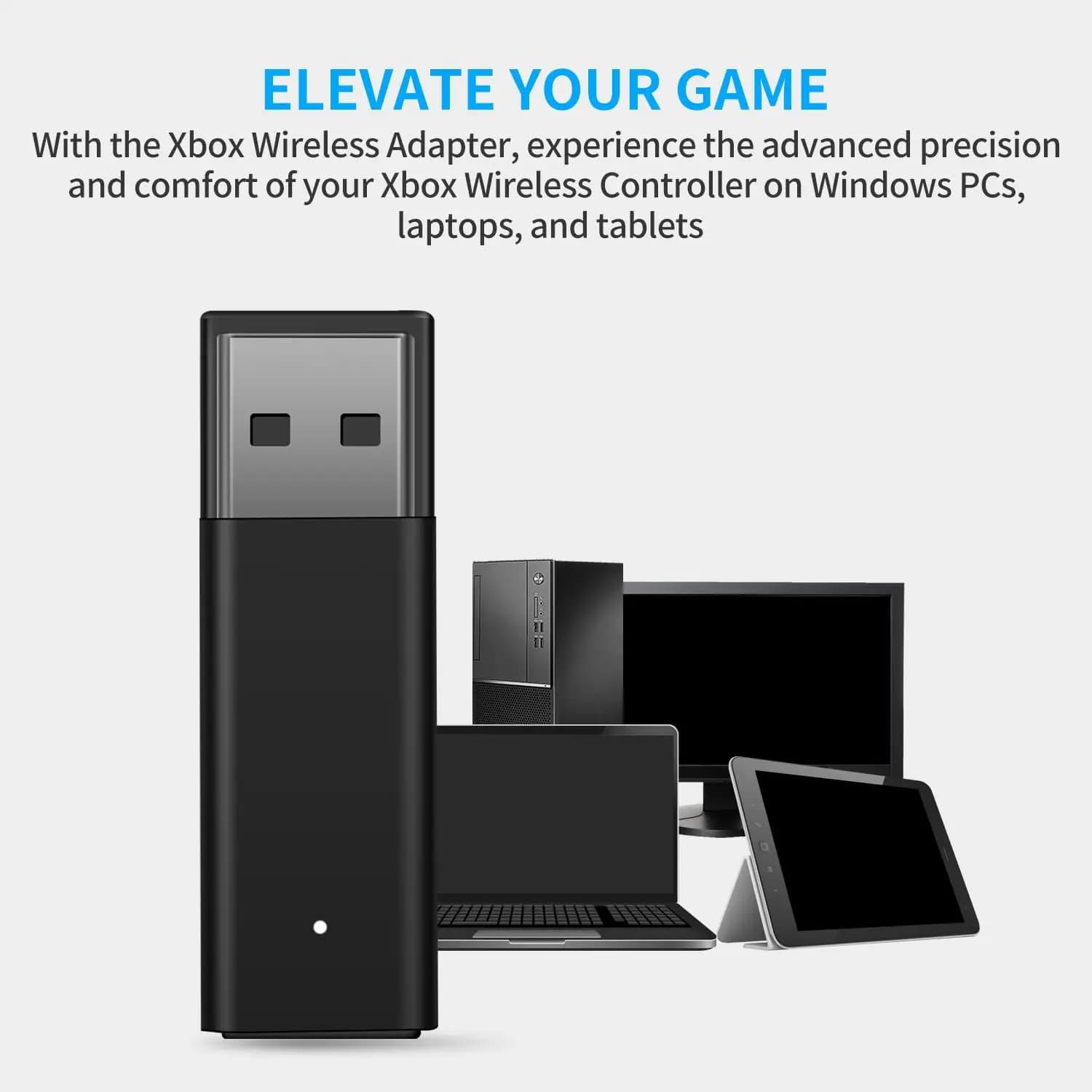 Adattatore USB IC Originale per Xbox One S X Elite, Ricevitore PC Windows, Accessori per Controller Joystick Gamepad di 1a/2a Generazione