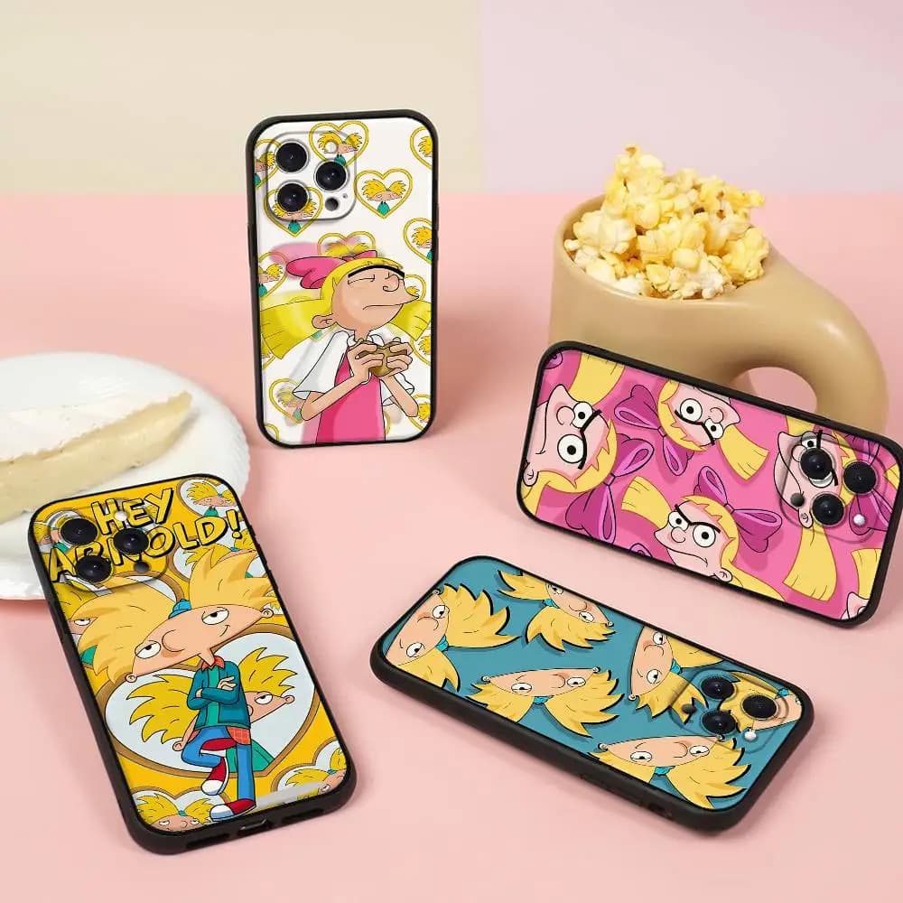 Custodia per telefono in TPU morbido e delicato sulla pelle con cartone animato di A-Arnold per iPhone 17 16 15 14 13 12 11 PRO MAX PLUS Mini