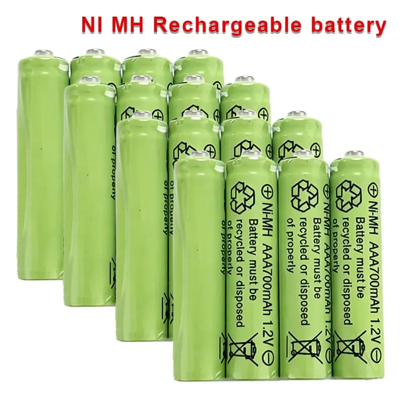 AAA NIMH Battery Ni MH 1.2V Rechargeable Batteries 700mAh for Toys Calculator Door Lock Mouse Alarm Clock Keypads