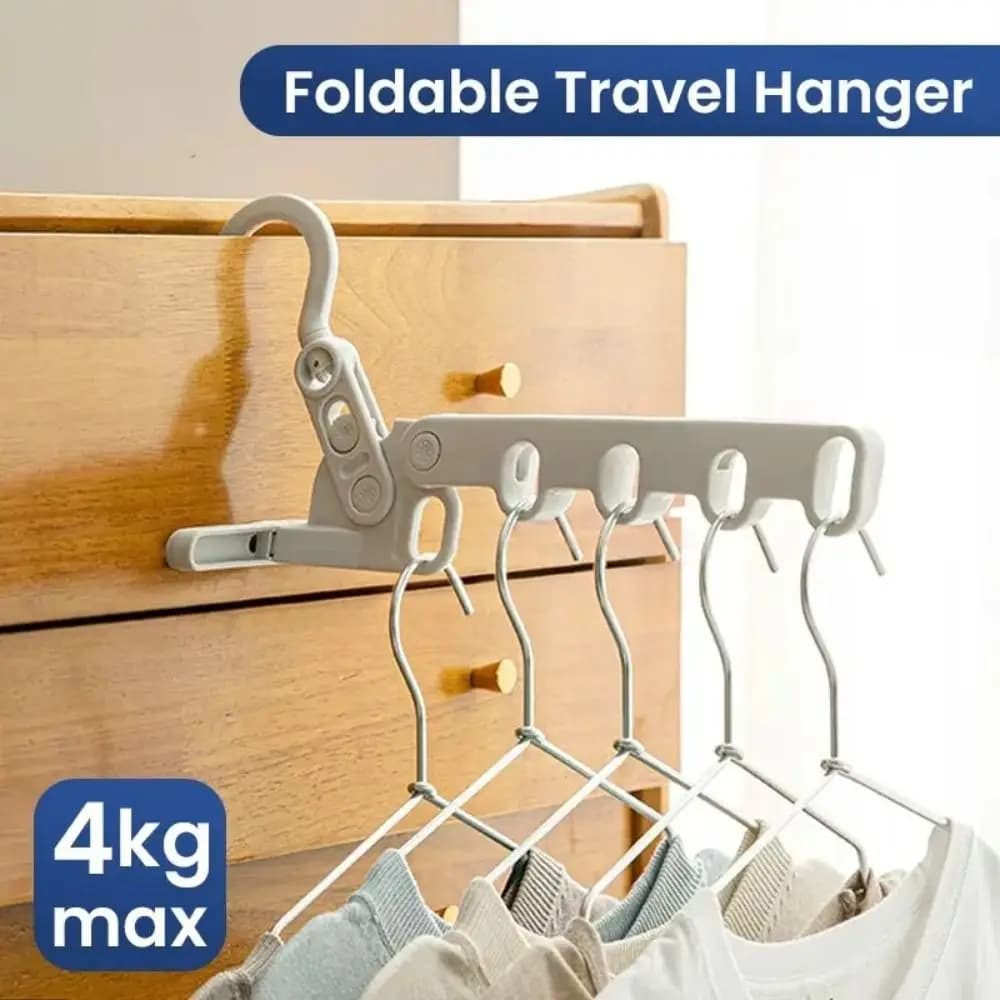 Stendibiancheria pieghevole a cinque fori Stendino da viaggio portatile universale per uso domestico Hotel Dormitori Gancio Appendiabiti
