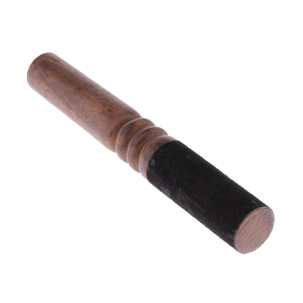 Tibetan Singing Bowls Wooden Striker Mallet Long Handle Felt Tip Handmade Sound Therapy Tool for Mindfulness Sessions