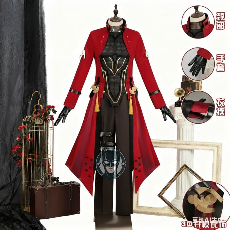 Nuovo Anime Fate Stay Night EMIYA Archer Cosplay Honkai: Star Rail Costume RedCoat Guanti Uniforme Halloween Abiti natalizi
