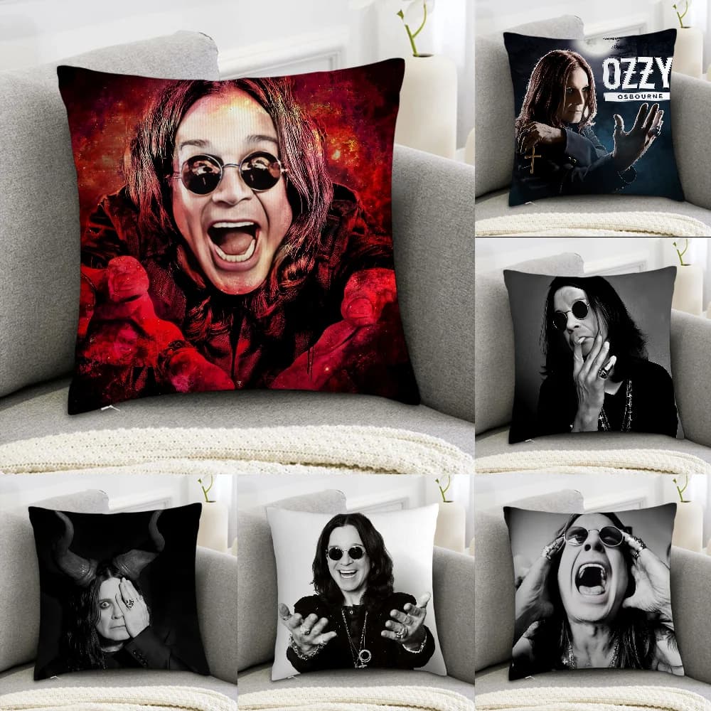 O-OZZY OSBOURNE Pillow Case Sofa Decorative Home Double-sided Print Plush Square Throw Pillow Covers Cushion Decor Cover