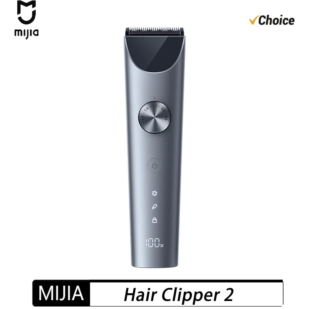 NEW MIJIA Hair Clipper 2 Hair Trimmer Professional Beard Cut Machine IPX7 Waterproof Wireless Haircut Machine CN