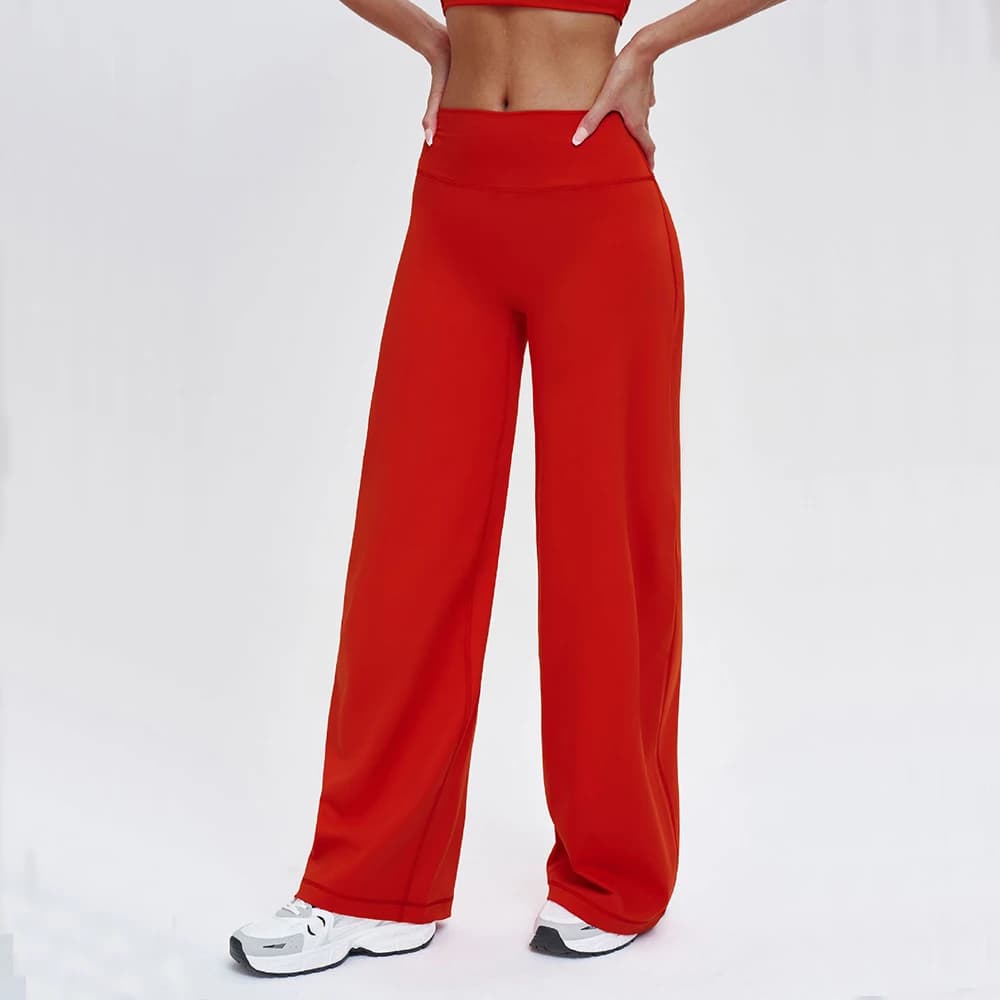 High Waist Wide Leg Pants Leggings Women Tights Fitness Bell-bottoms Yoga Elastic Leggings Push Up Gym Pant Workout Flared Pants